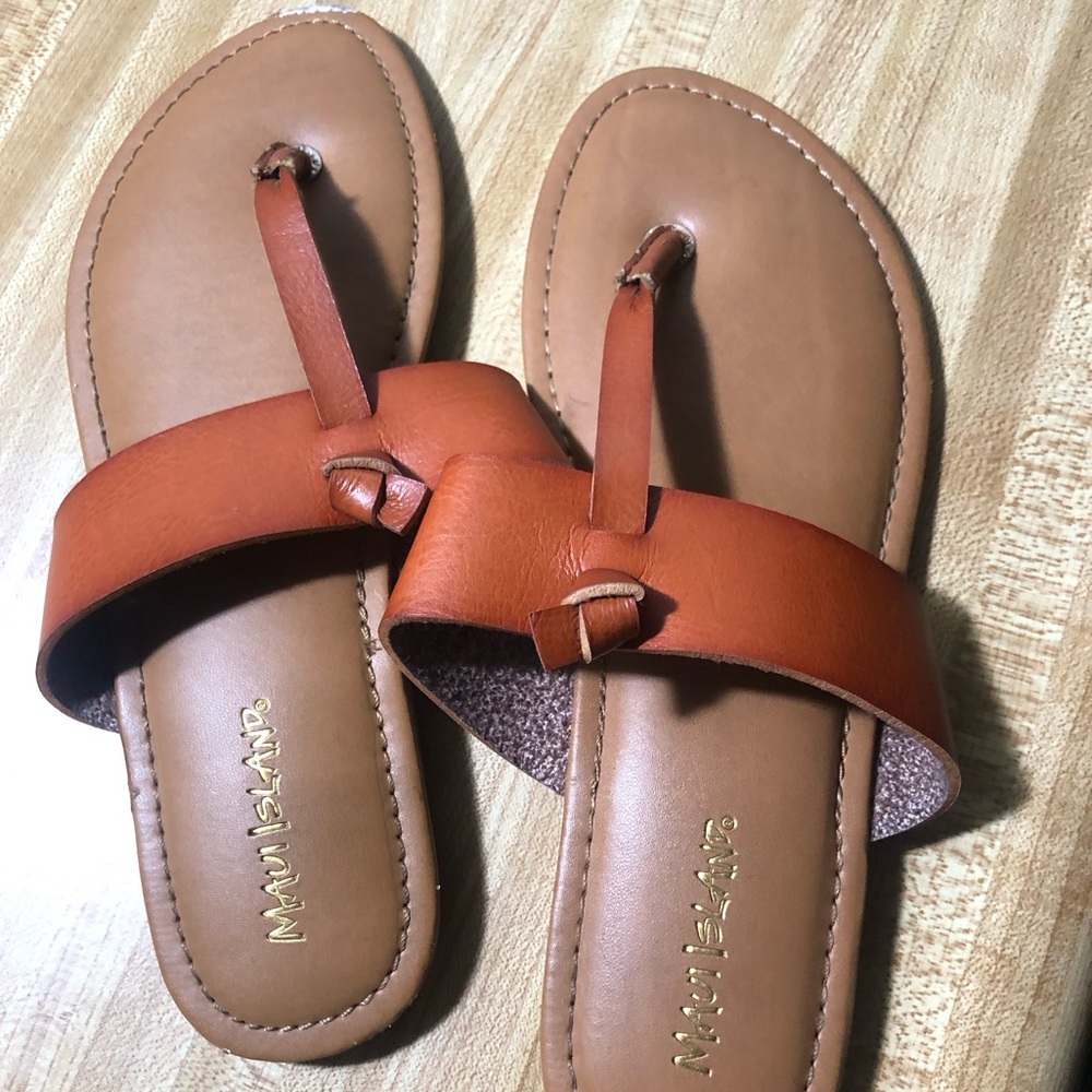 Maui island Brown Leather Sandals